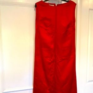 RED HAWT RED VINTAGE WOW straight line column kaftan !!!!